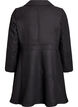 Manteau en laine coupe A avec poches, Noir, Packshot image number 1