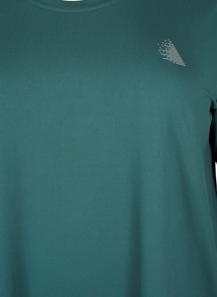 Haut de sport avec manches 3/4, Vert fonc&eacute;, Packshot image number 2