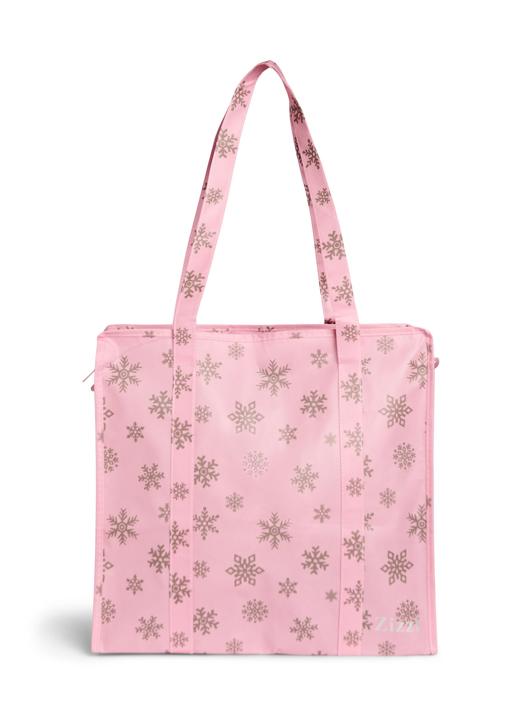 Zizzi Sac de magasinage avec fermeture &eacute;clair, Rose poudr&eacute;e, Packshot image number 0