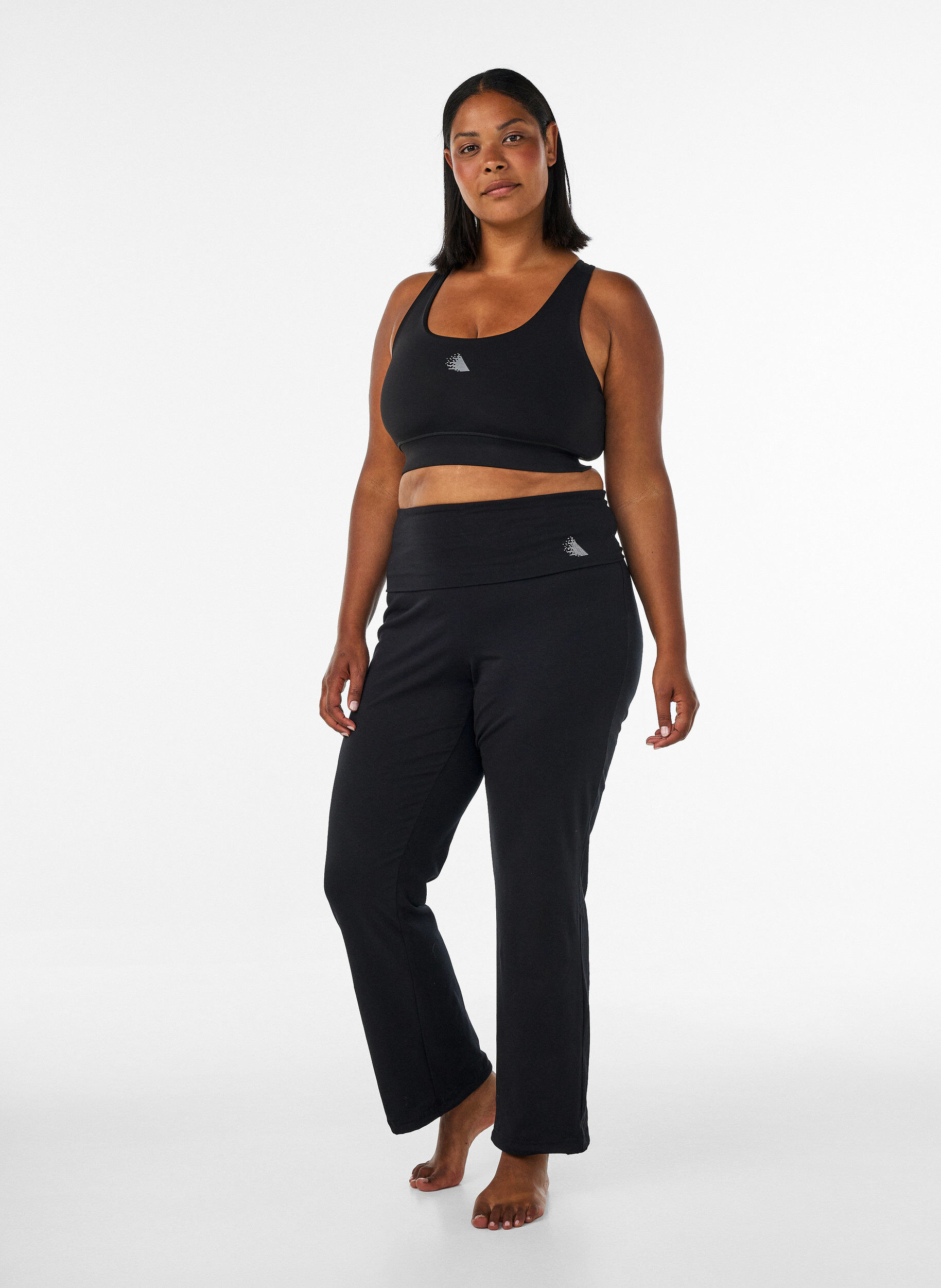 ZizziPantalon de sport en coton, Noir, Model image number 1