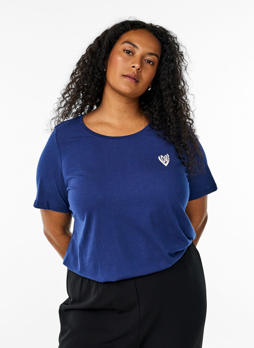 FLASH - T-shirt avec motif, Bleu, Model image number 0