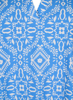 Tunique motif floral en coton, Marina Flower AOP, Packshot image number 2