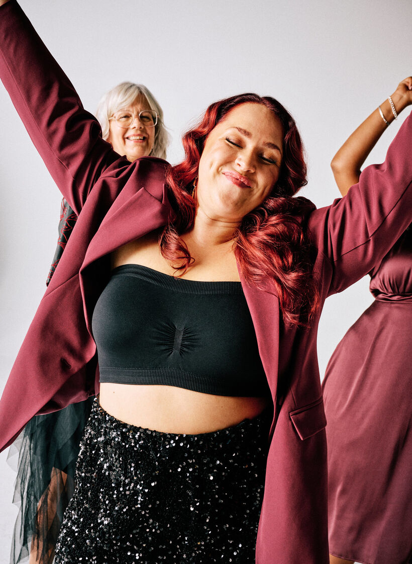 Blazer classique avec fermeture à boutons, Bordeaux, Image image number 0