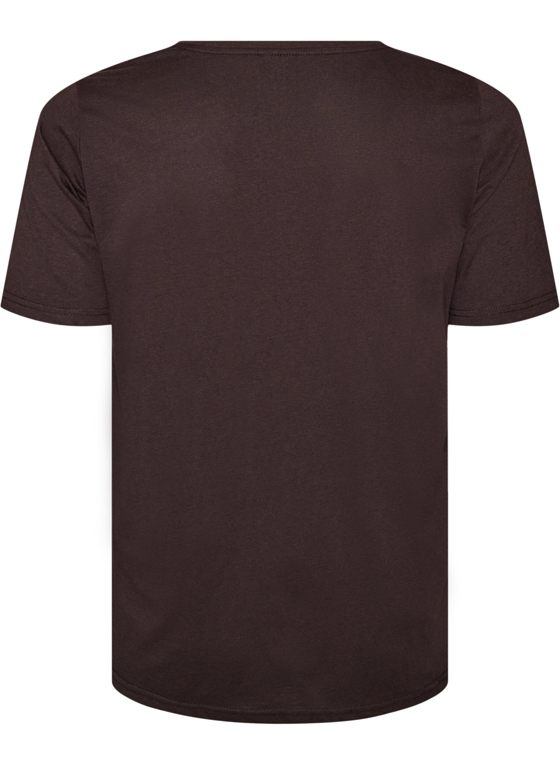 ZizziT-shirt imprim&eacute;, Marron, Packshot image number 1