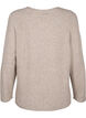 Pull en tricot avec fente, Simply Taupe Mel., Packshot image number 1
