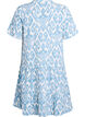 Robe courte &eacute;vas&eacute;e en mousseline de coton, Vanille, Packshot image number 1
