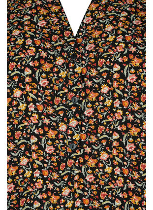 Blouse à manches longues avec imprimé floral et col en V, Ditsy Floral, Packshot image number 2