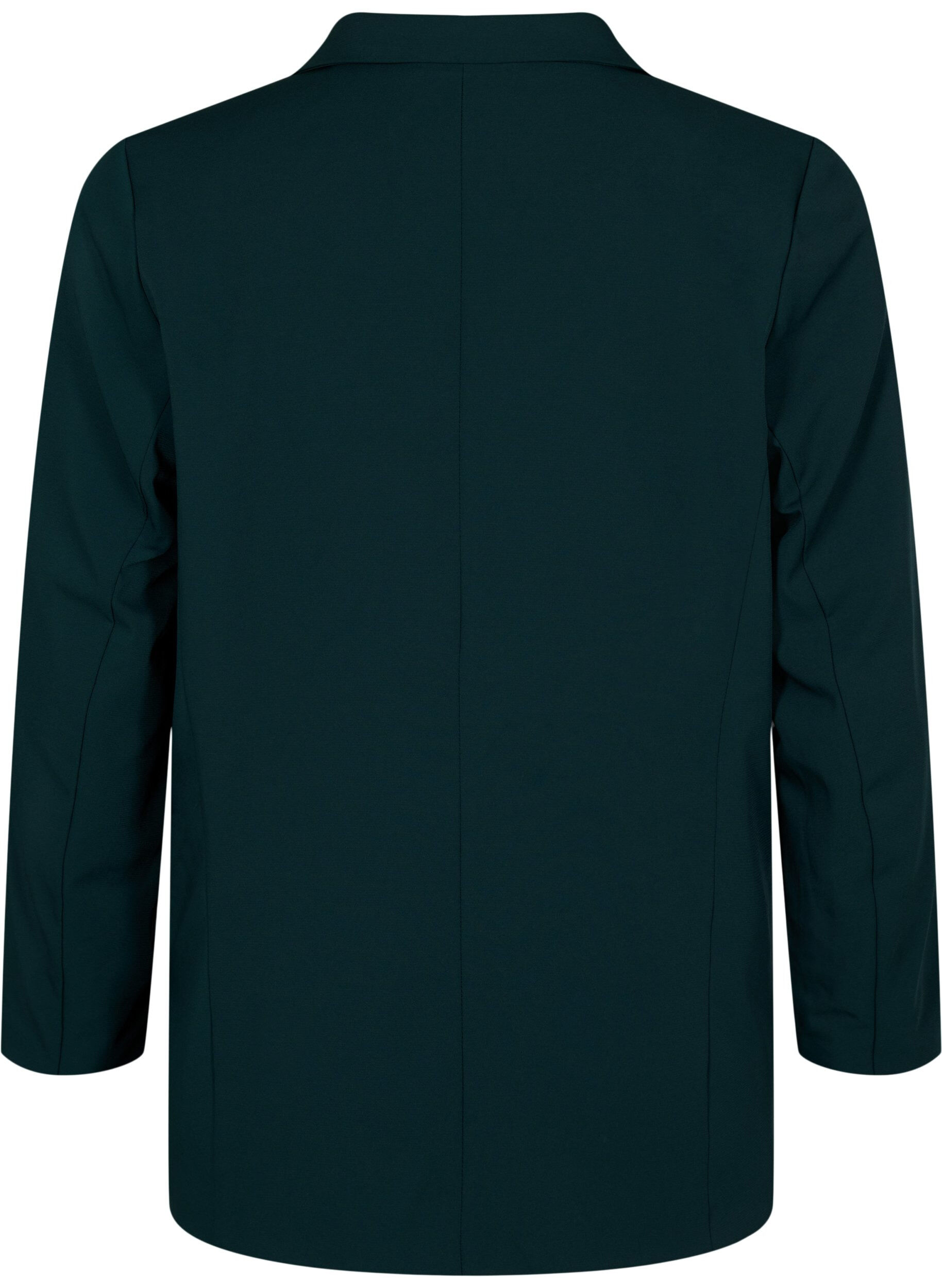 Zizzi Blazer classique avec poches, Scarab, Packshot image number 1