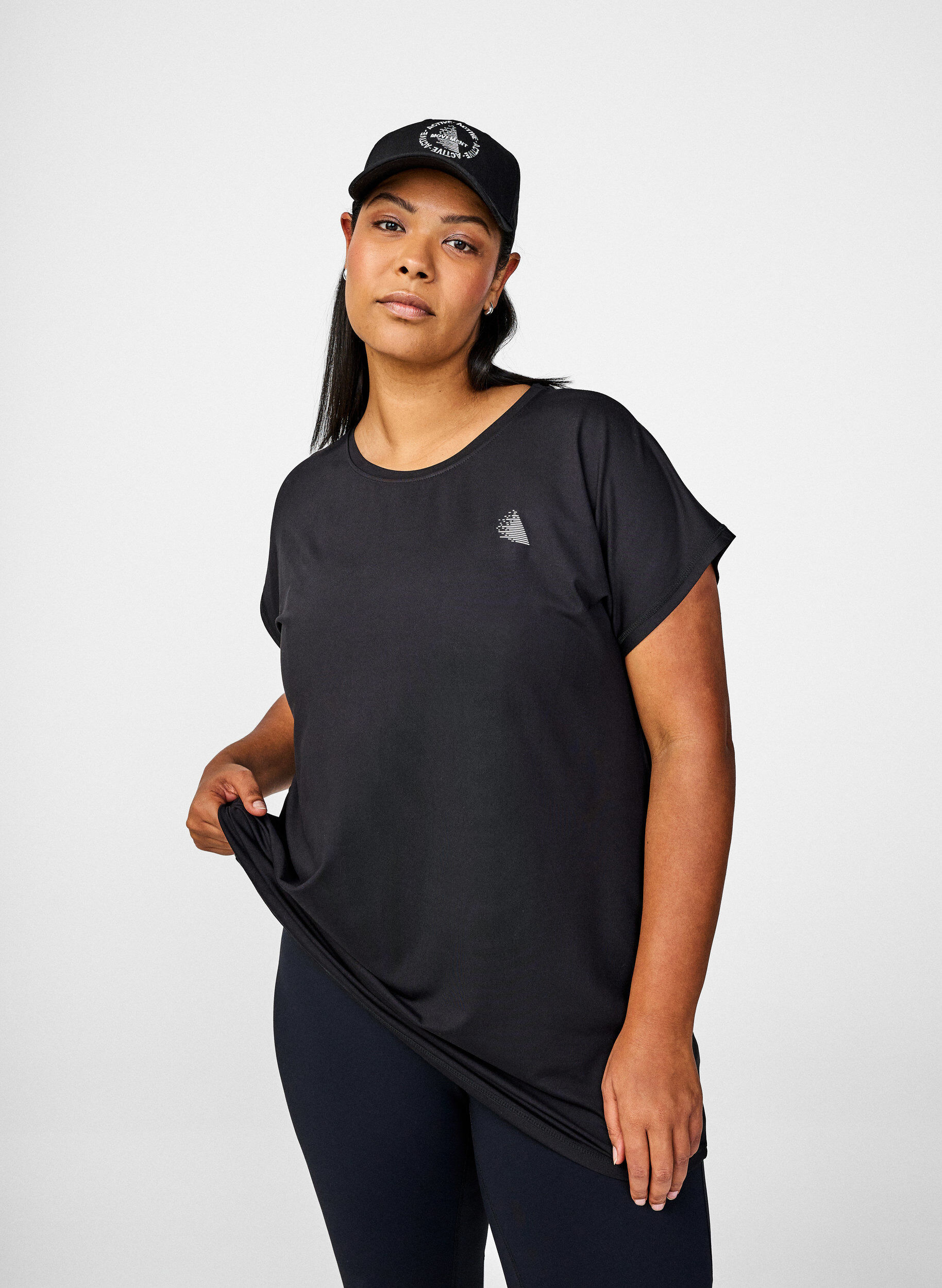 ZizziT-shirt long de sport, Noir, Image image number 0