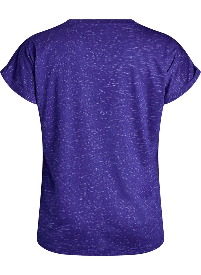 T-shirt d'entra&icirc;nement ample &agrave; manches courtes, Violet, Packshot image number 1