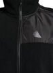 Gilet en polaire avec col montant et cordon de serrage au bas, Noir, Packshot image number 2