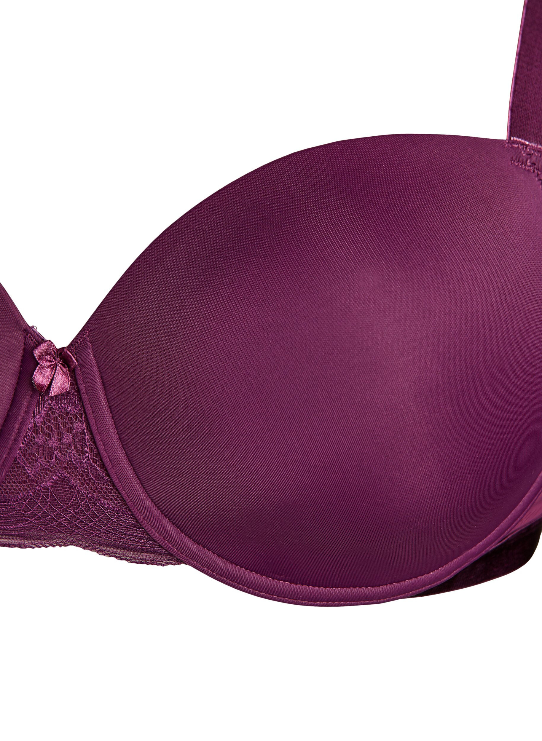 ZizziSoutien-gorge moul&eacute; avec maille, Violet, Packshot image number 2
