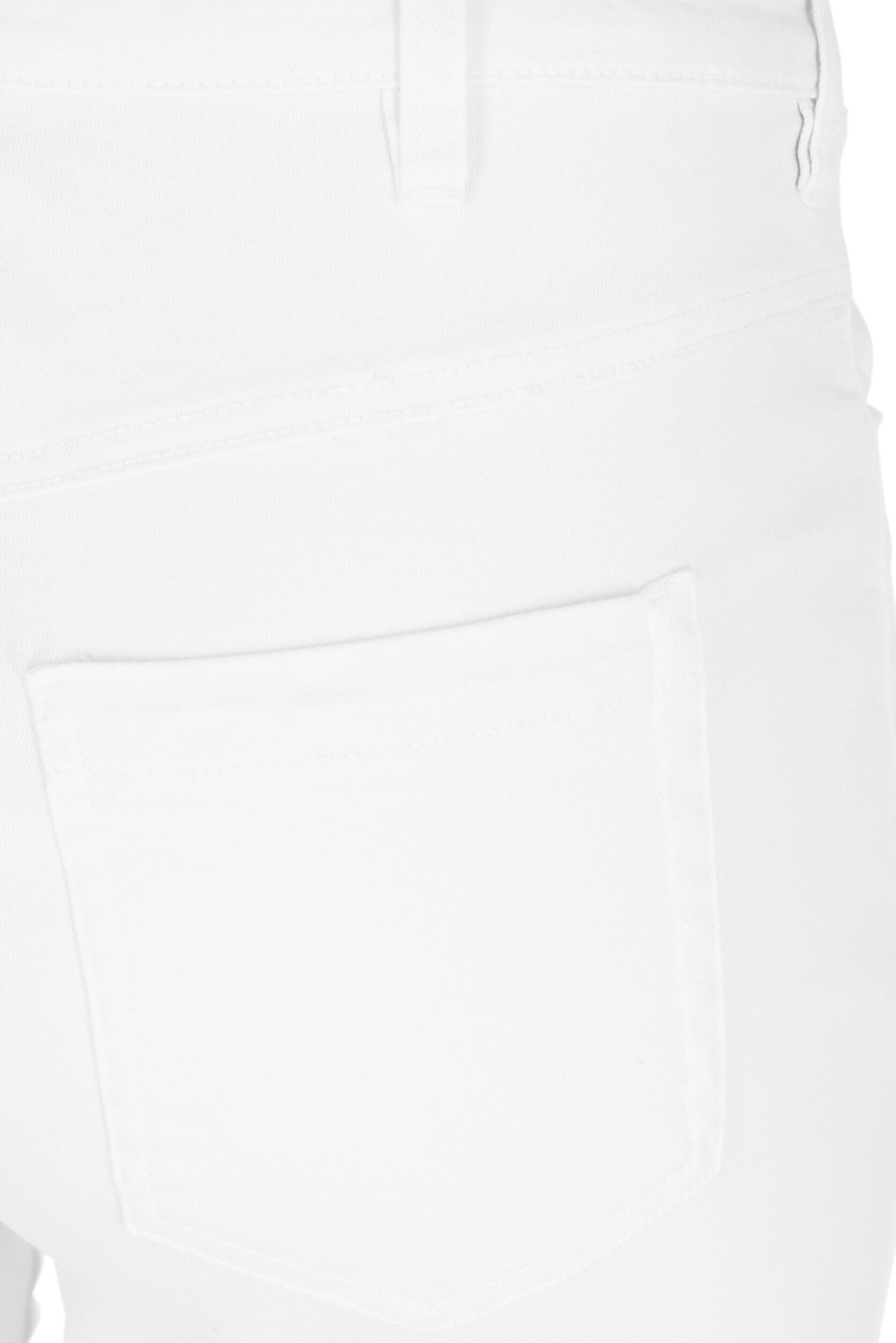 ZizziJean capri Amy &agrave; taille haute et coupe super slim, Blanc, Packshot image number 3