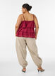 Pantalon ballon avec poches et ceinture &eacute;lastique, Beige, Model image number 1