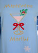 Blouse en maille avec motif de No&euml;l, Bleu Clair, Packshot image number 2