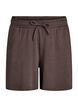 Short en molleton taille haute avec poches, Marron, Packshot image number 0