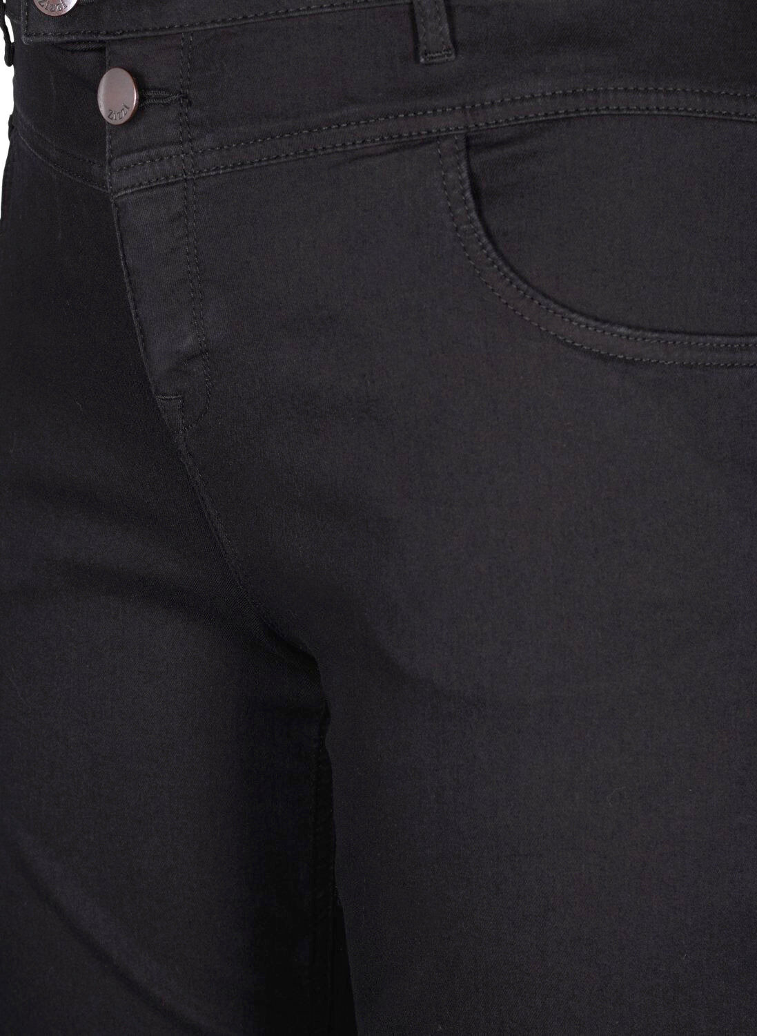 Zizzi Jean Gemma coupe classique taille haute, Noir, Packshot image number 2