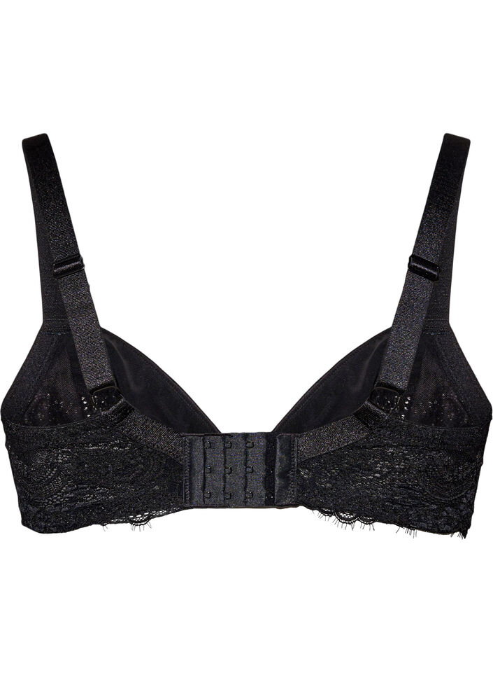 Soutien-gorge embo&icirc;tant avec dentelle et microfibre, Noir, Packshot image number 1
