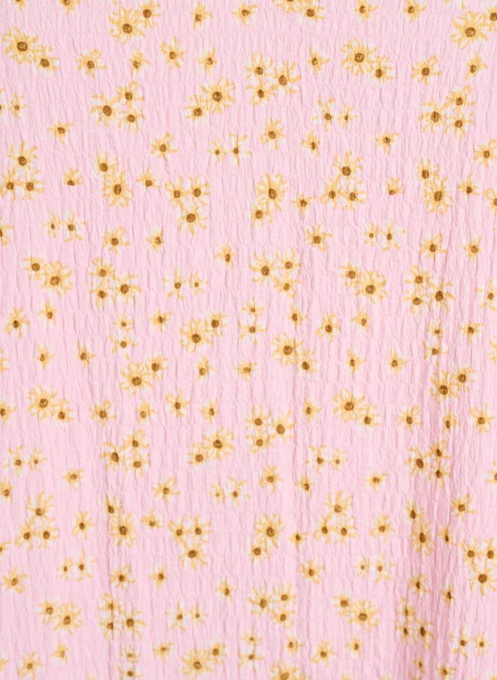 Robe &agrave; manches courtes avec col en V, Rose, Packshot image number 2