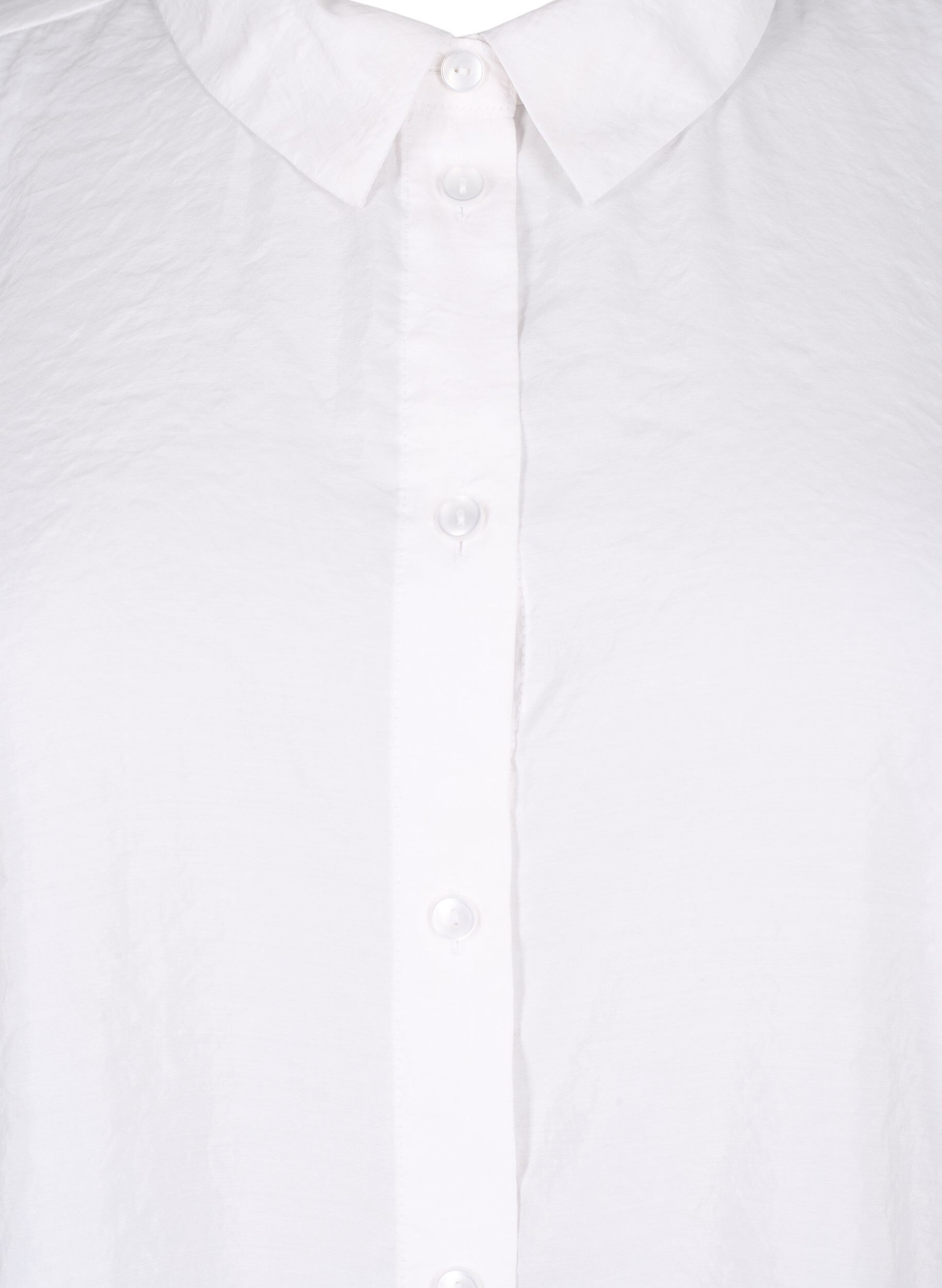 Zizzi Chemise &agrave; manches longues en Modal TENCEL&trade;, Bright White, Packshot image number 2