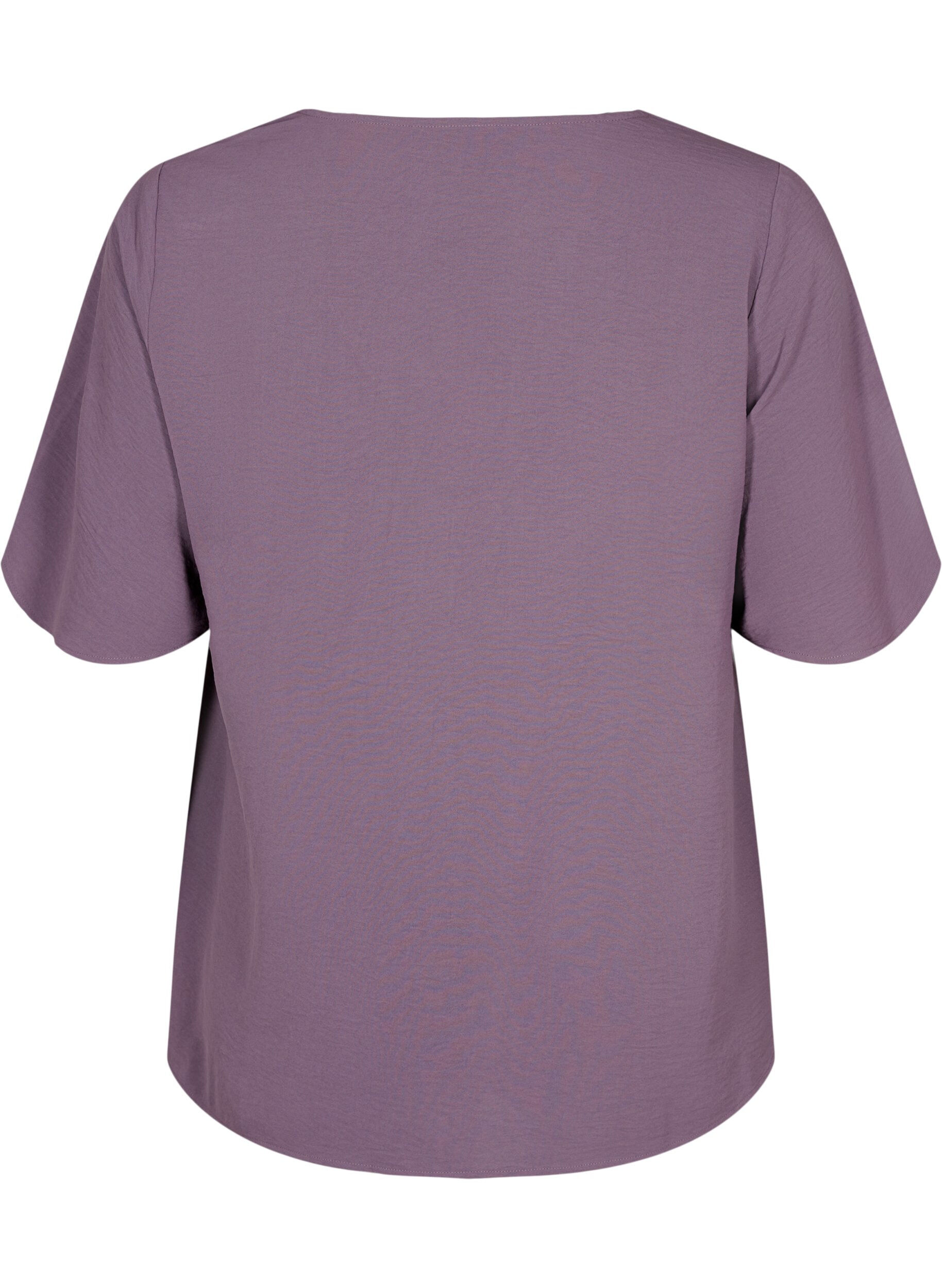 Zizzi Blouse &agrave; manches courtes avec une forme A., Vintage Violet, Packshot image number 1