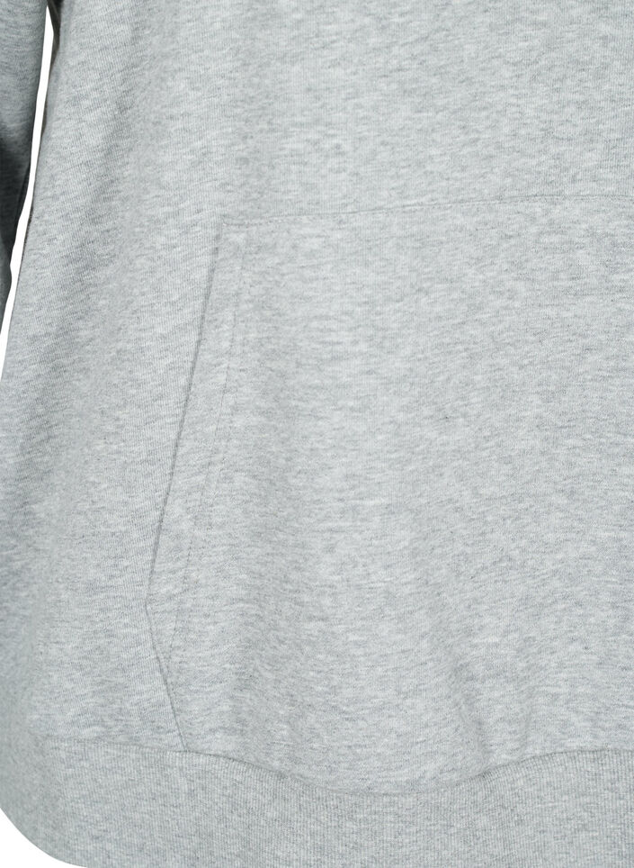 Sweat à capuche, Light Grey Melange, Packshot image number 3