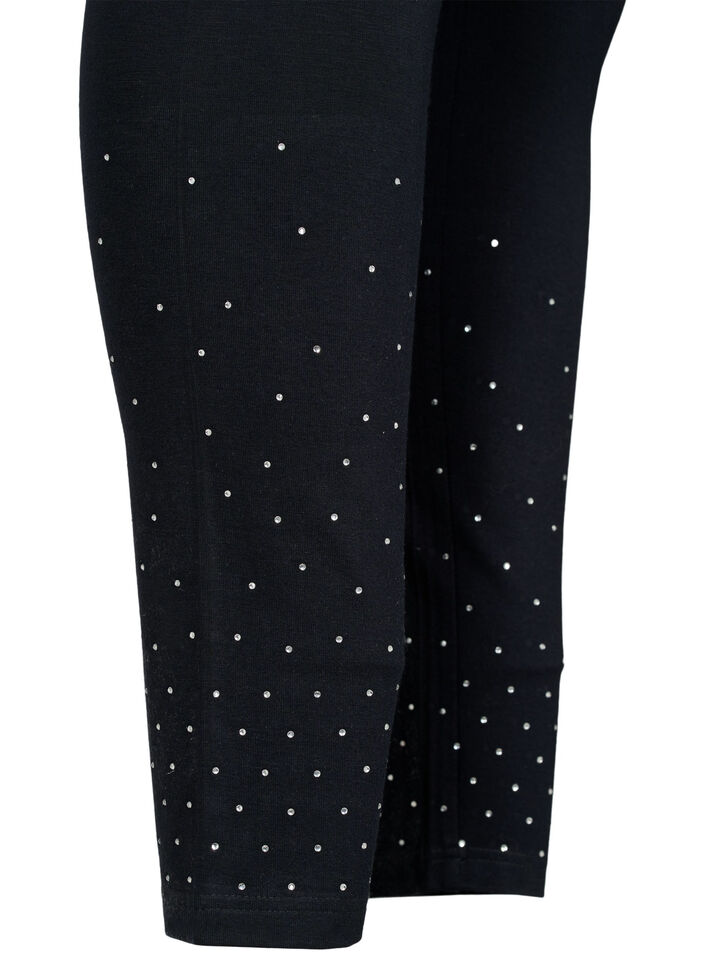 Leggings en viscose à pois, Black, Packshot image number 3