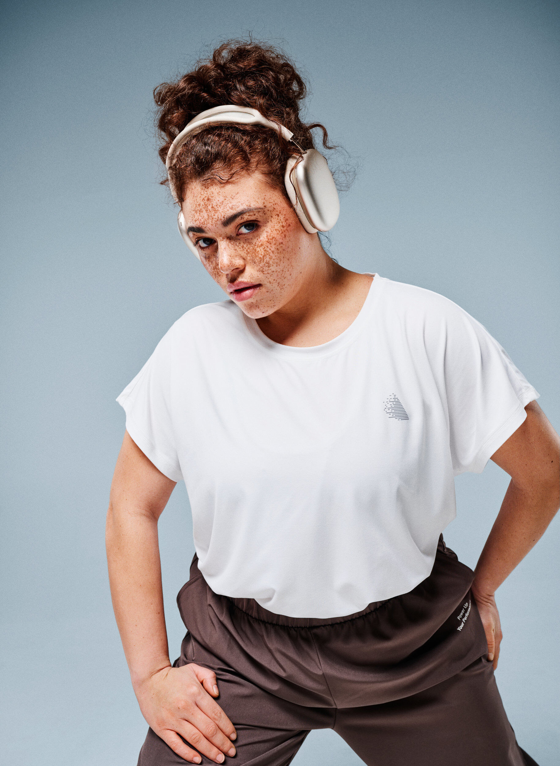 Zizzi T-shirt de sport couleur unie, Blanc, Image image number 0