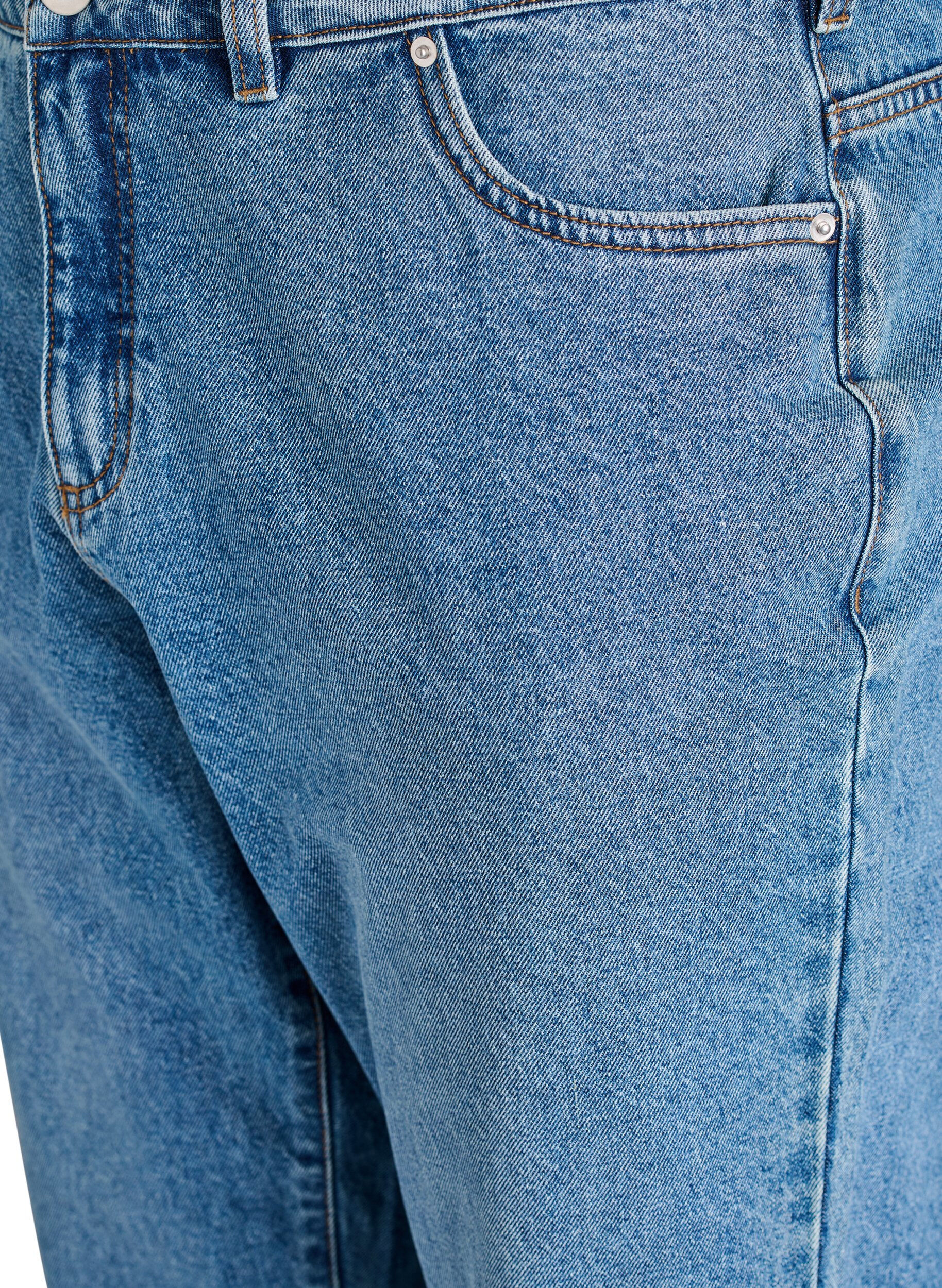 ZizziJean Mille coupe Mom taille haute, Bleu, Packshot image number 2