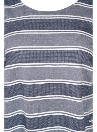 Robe rayée à manches courtes, Blue Stripe, Packshot image number 2