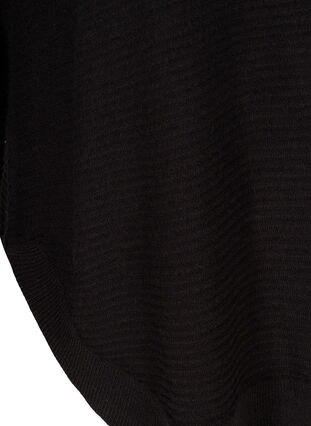 Blouse tricotée à encolure ronde, Black, Packshot image number 3