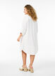 Chemise longue en lin et viscose, Blanc, Model image number 2