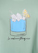 Top en coton avec forme en A, Vert, Packshot image number 2