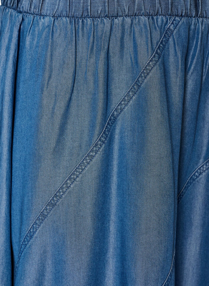 Jupe longue aspect denim en TENCEL&trade; Lyocell, Bleu, Packshot image number 2