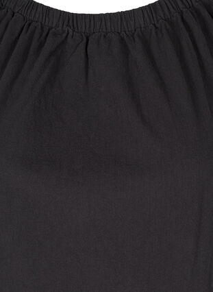 Robe en coton avec manches courtes, Black, Packshot image number 2