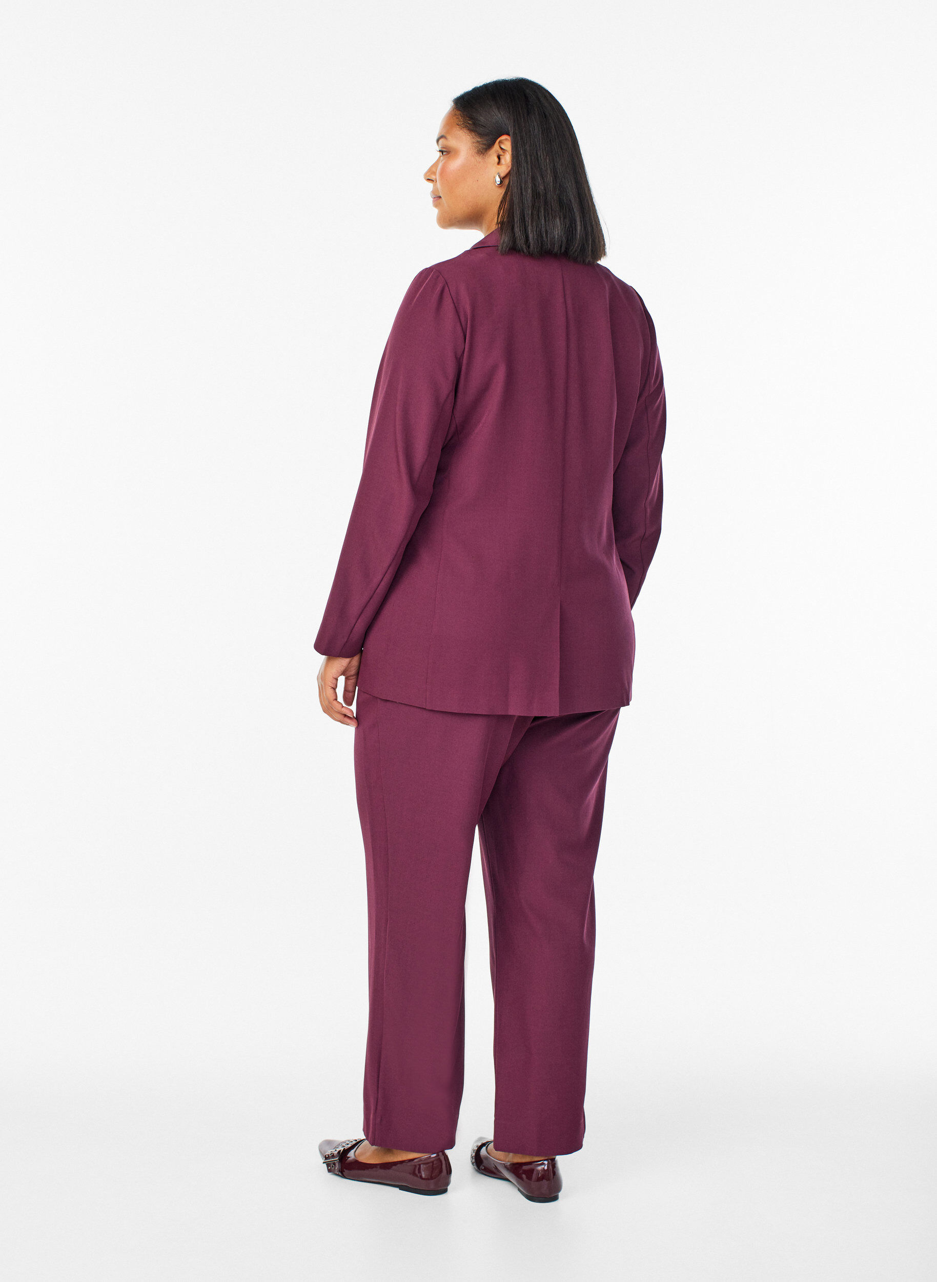 ZizziPantalon ample avec poches, Bordeaux fonc&eacute;, Model image number 1