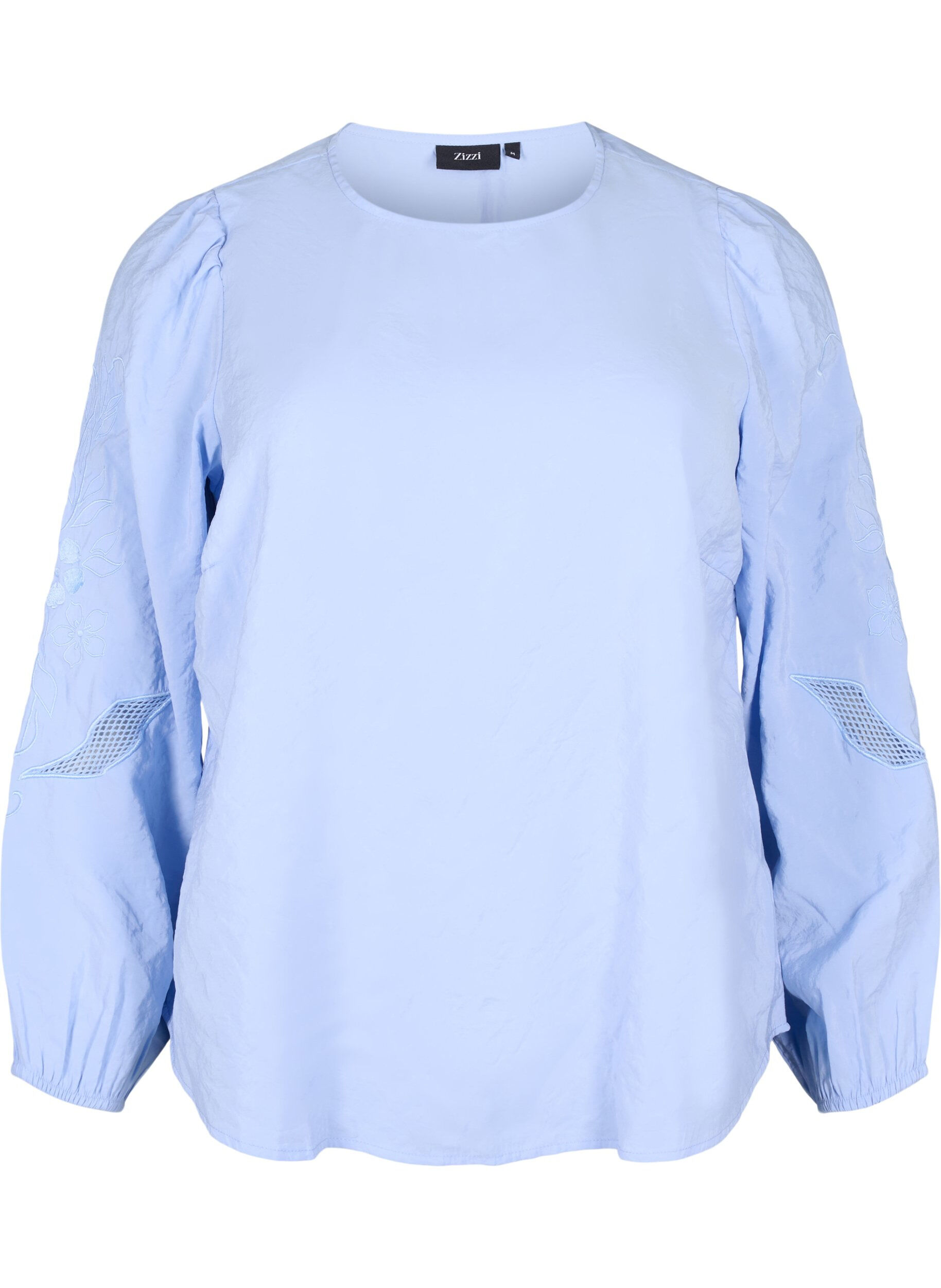 Zizzi Chemisier en TENCEL&trade; Modal avec des broderies, Serenity, Packshot image number 0