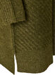 Robe courte en maille avec un motif textur&eacute; en V, Vert fonc&eacute;, Packshot image number 3