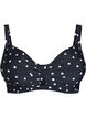 Haut de bikini avec armatures et imprim&eacute;, Noir, Packshot image number 0