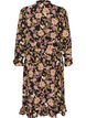 Robe midi &agrave; imprim&eacute; floral avec ceinture amovible &agrave; nouer, Noir, Packshot image number 1