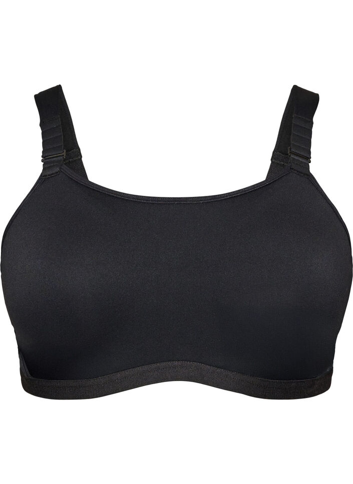 Soutien-gorge de sport maintien &eacute;lev&eacute; avec armatures et bretelles rembourr&eacute;es, Noir, Packshot image number 0