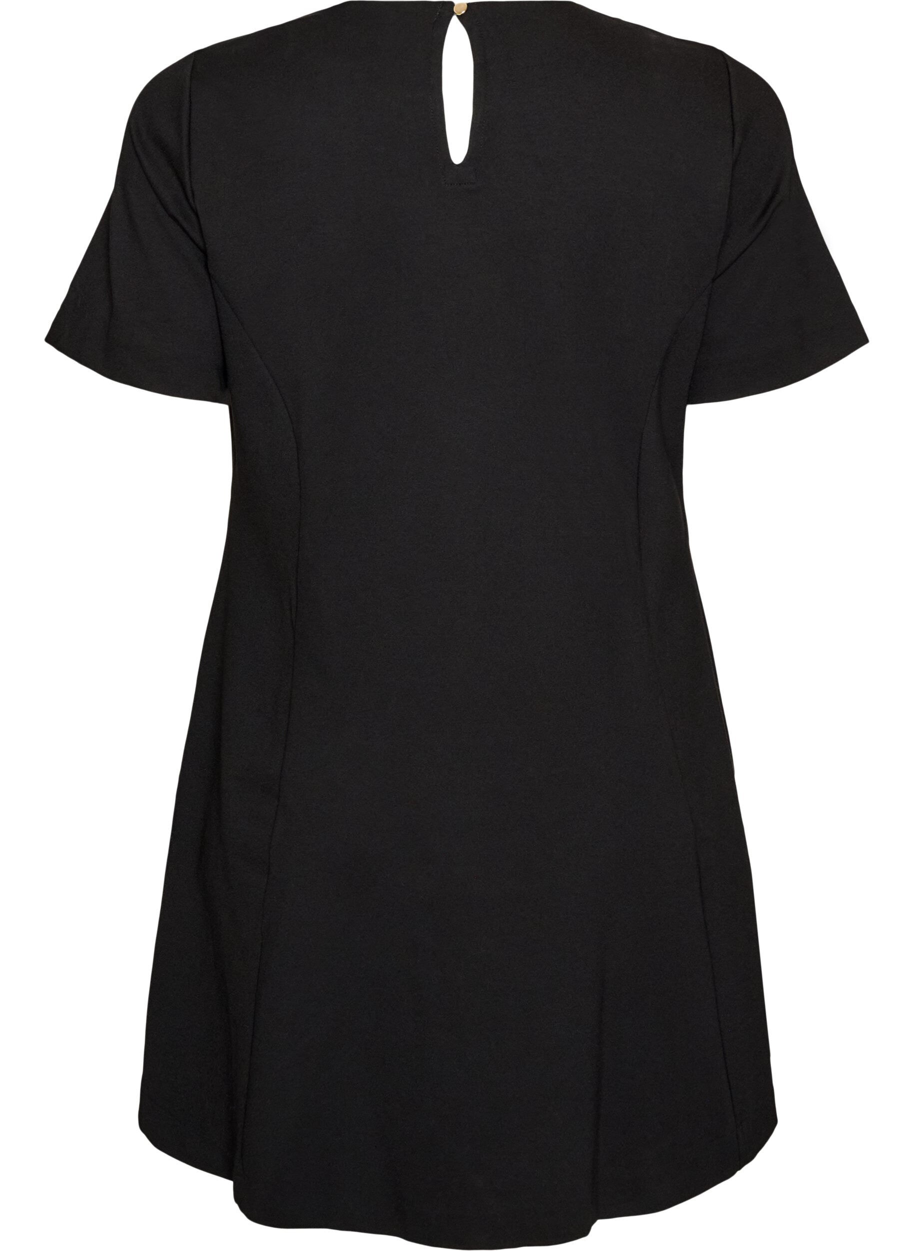 ZizziRobe courte &eacute;vas&eacute;e en jersey, 0199, Packshot image number 1
