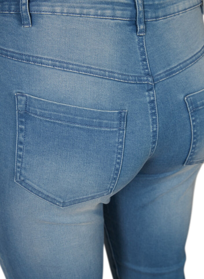 Jean capri Amy &agrave; taille haute et coupe super slim, Bleu Clair, Packshot image number 3