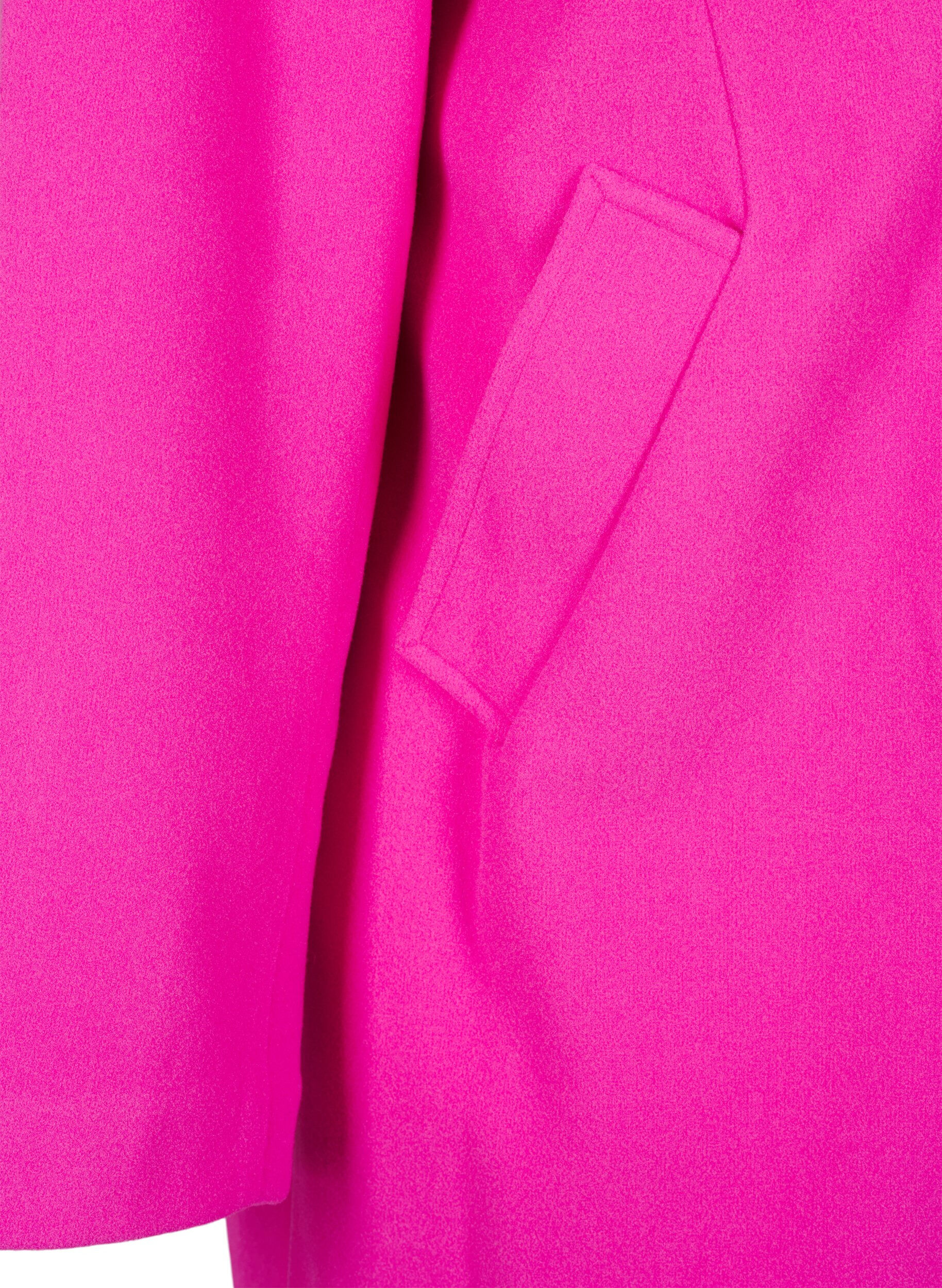 Zizzi Manteau &agrave; double boutonnage, Raspberry Rose, Packshot image number 3