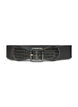 Ceinture &eacute;lastique avec d&eacute;tail croco, Noir, Packshot image number 0