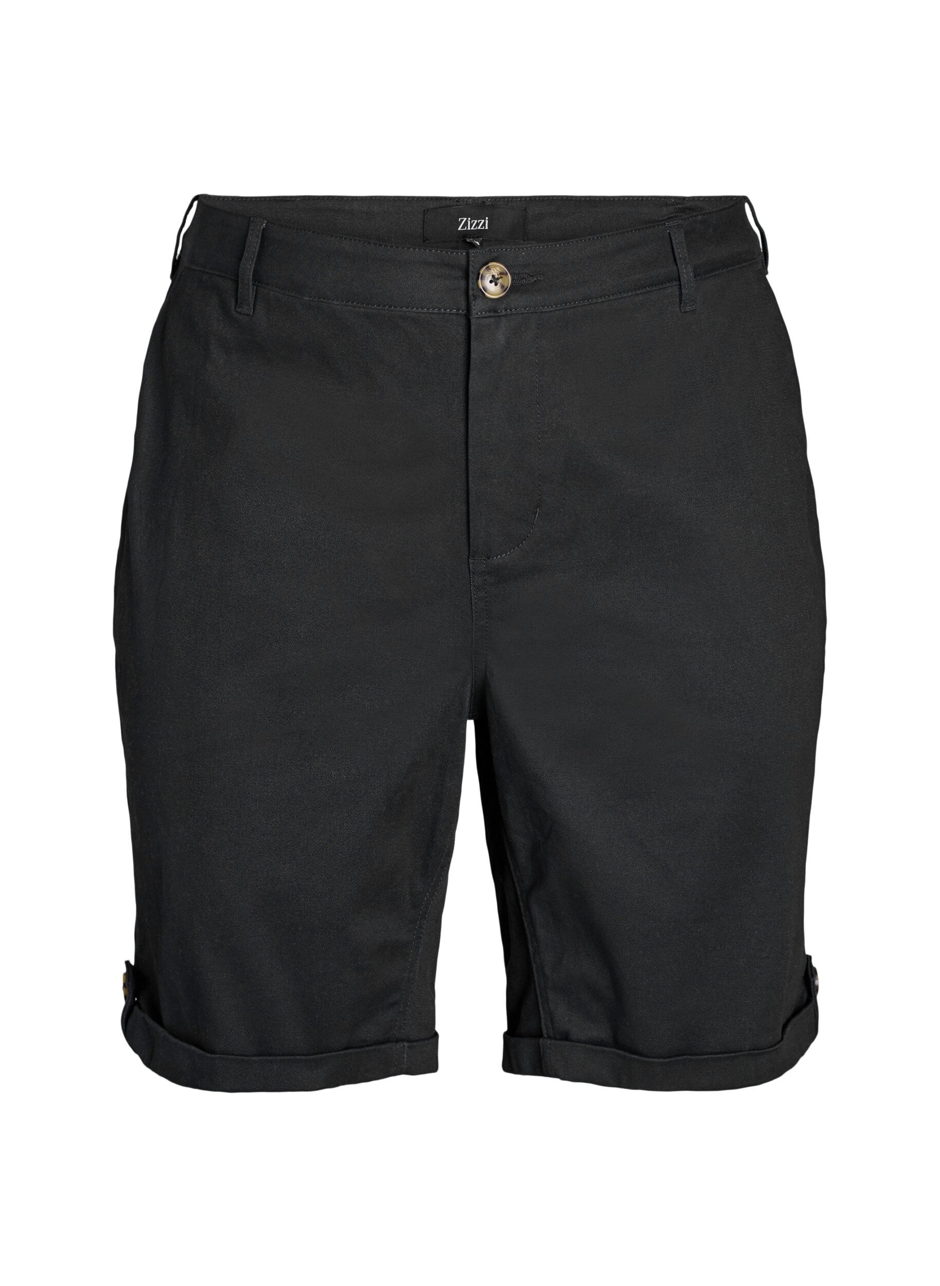 Zizzi Short chino avec poches, Noir, Packshot image number 0
