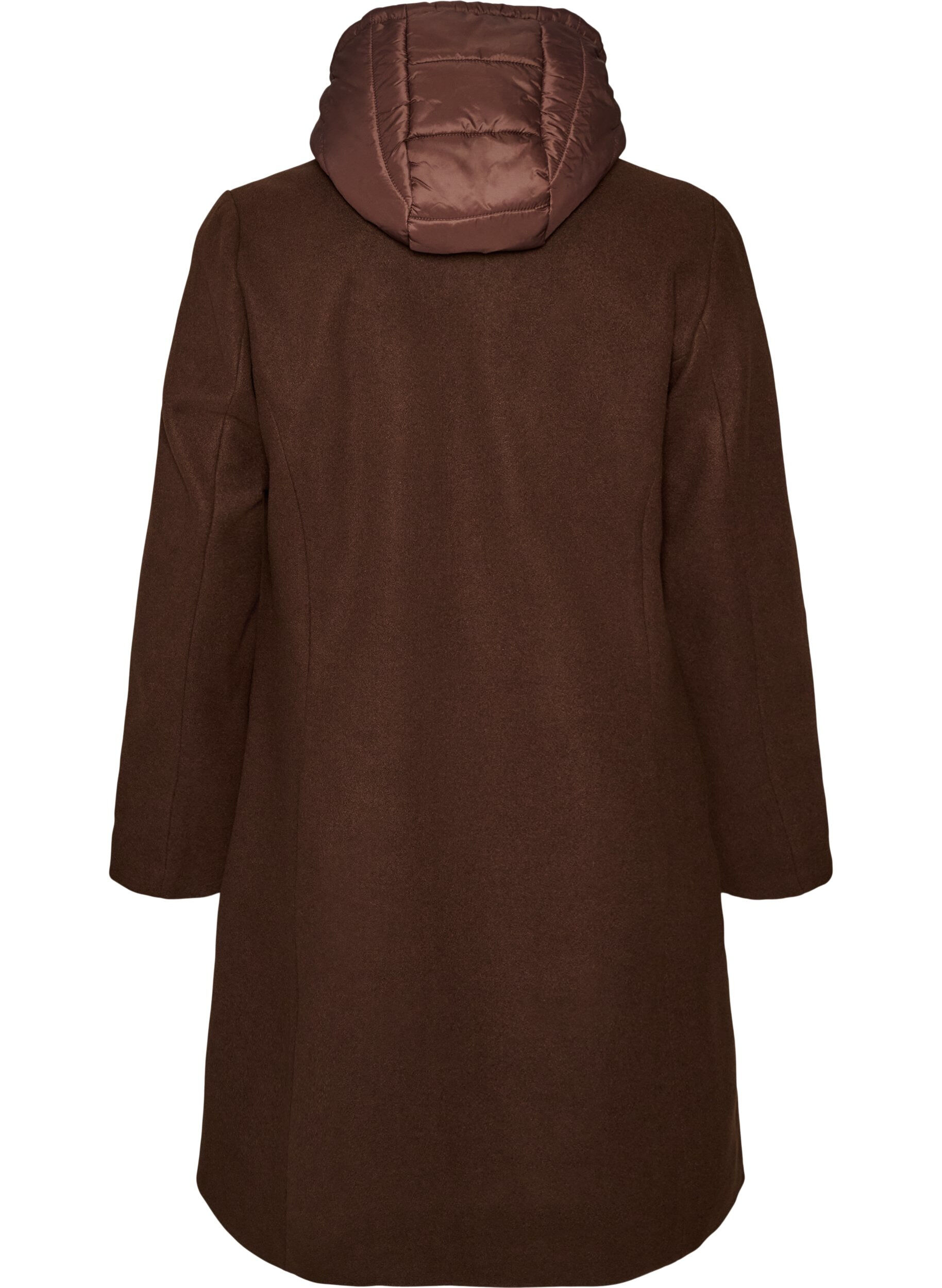 ZizziManteau avec insert matelass&eacute; amovible, Marron, Packshot image number 1