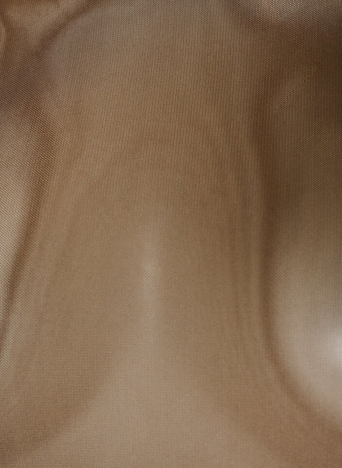 Blouse en mesh &agrave; manches longues, Marron, Packshot image number 2