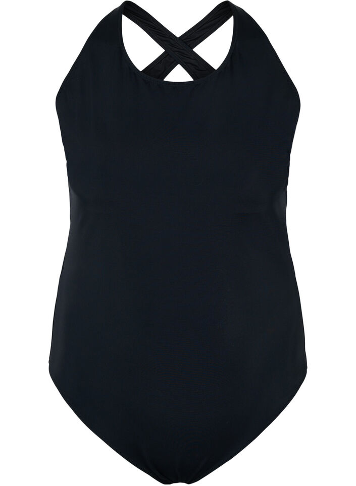 Maillot de bain avec dos croisé, Black, Packshot image number 0