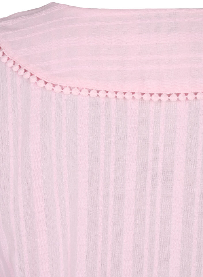 Robe à manches 3/4 associant coton et viscose, Almond Blossom, Packshot image number 4